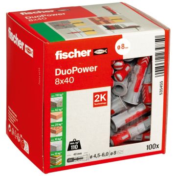fischer DuoPower 8x40 (100 stuks)