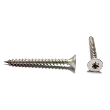 RVS Spaanplaat platte kop torx 4x16