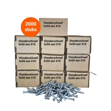 Vlonderschroeven 5x50 - Voordeelpakket 2.000 stuks